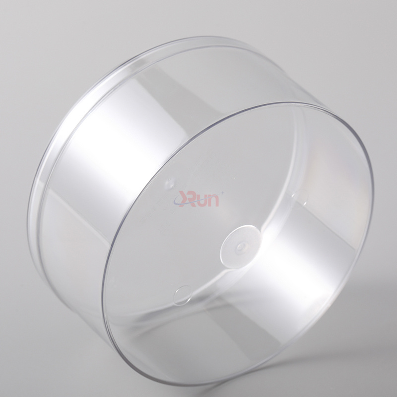 Our plastic jar with wide mouth is a convenient round plastic boxes and a great custom cookie containers solution for biscuits packaging.